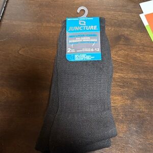 Juncture Men's Full Cushion Black Socks